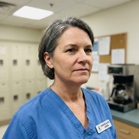 Denise, Charge Nurse, 47